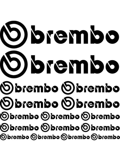 Brembo Sponsor Set Sticker - Yüksek Performans Fren Etiketi | Sticker Master Sticker Master