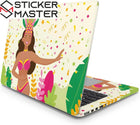 Brezilya Karnavalı Laptop Sticker Dansçı Tasarım Seti | Sticker Master