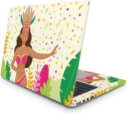 Sticker Master Brazilian Carnival Background Evrensel Sticker Dizüstü Bilgisayar Vinil Sticker Decal 12" 13" 13.3" 14" 15" 15.4" 15.6 inç Dizüstü Bilgisayar Çıkartma Koruyucu Macbook Asus Acer Hp Lenovo Huawei Dell İçin - Sticker Master