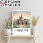 Budapeşte Çerçeveli Poster Tablo | Parlamento Binası | Sticker Master