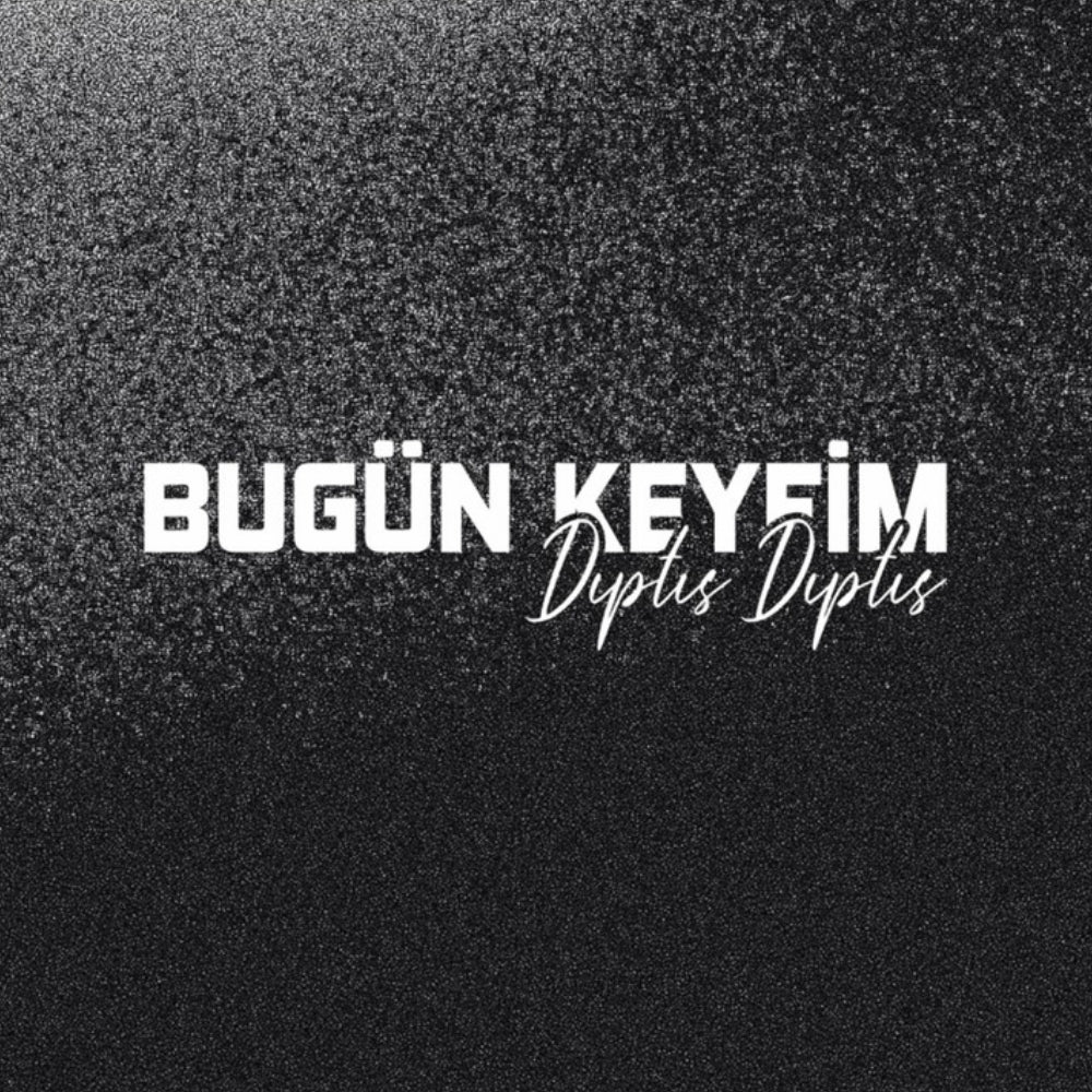 Sticker Master “Bugün Keyfim Dıptıs Dıptıs” Sticker – 20 × 5 Cm Vinil | Araç, Kask, Laptop Uyumlu