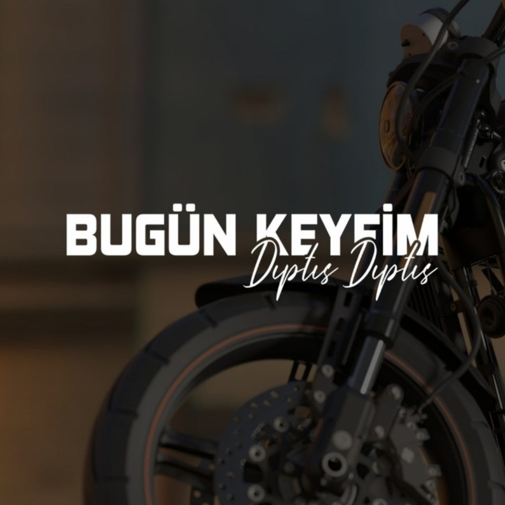 Sticker Master “Bugün Keyfim Dıptıs Dıptıs” Sticker – 20 × 5 Cm Vinil | Araç, Kask, Laptop Uyumlu