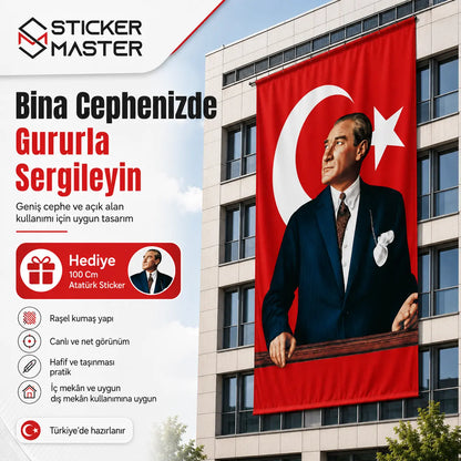 Buyuk Ebat Ataturk Bayragi – Rasel Kumas