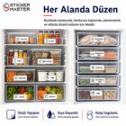 Buzdolabı ve Dondurucu İçerik Etiket Seti