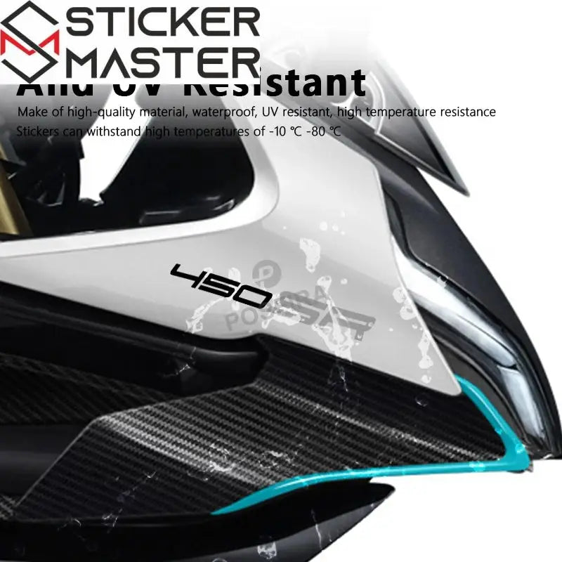 CFMoto 450SR Sticker Seti | Su Geçirmez Motosiklet Etiketi 15 cm (2 Adet) Sticker Master
