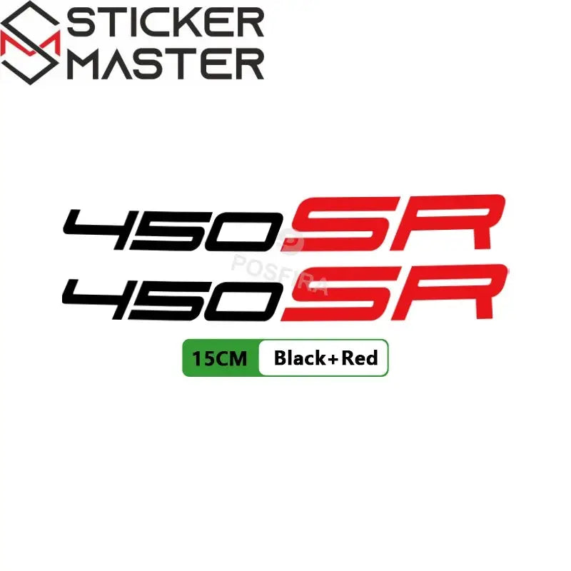 CFMoto 450SR Sticker Seti | Su Geçirmez Motosiklet Etiketi 15 cm (2 Adet) Sticker Master