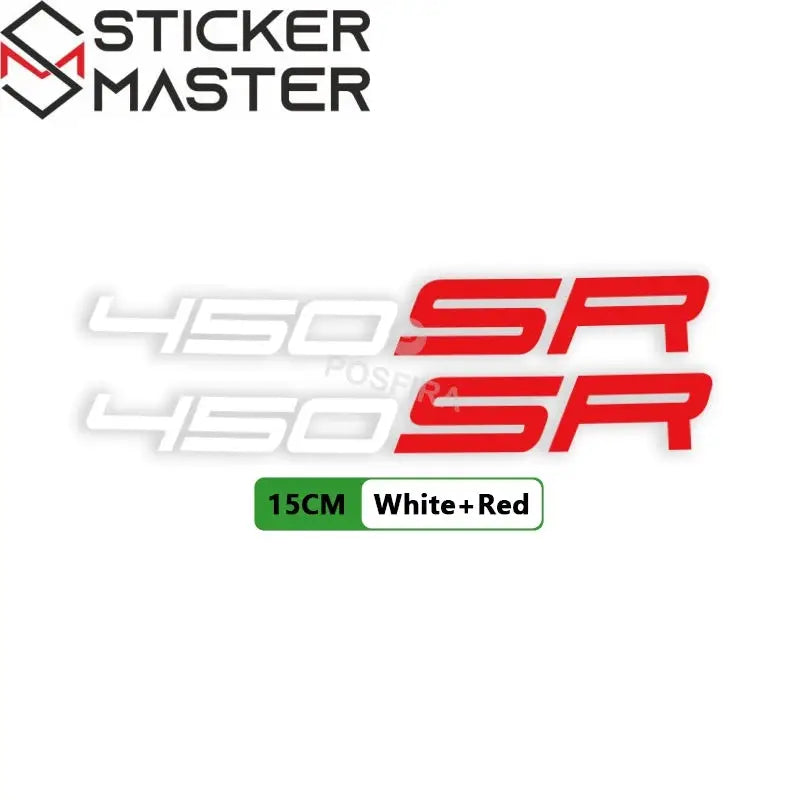CFMoto 450SR Sticker Seti | Su Geçirmez Motosiklet Etiketi 15 cm (2 Adet) Sticker Master