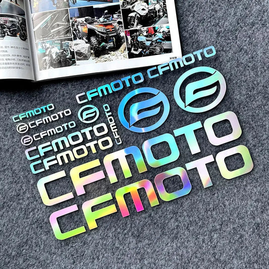 CFMoto Holografik Sticker | Yansıtıcılı Grenaj & Kask Seti | Sticker Master - Sticker Master
