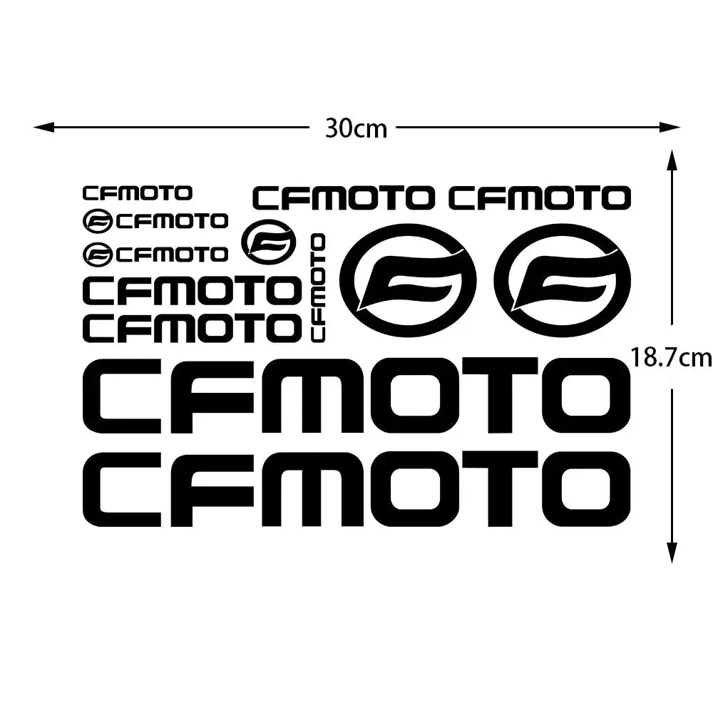 CFMoto Holografik Sticker | Yansıtıcılı Grenaj & Kask Seti | Sticker Master - Sticker Master