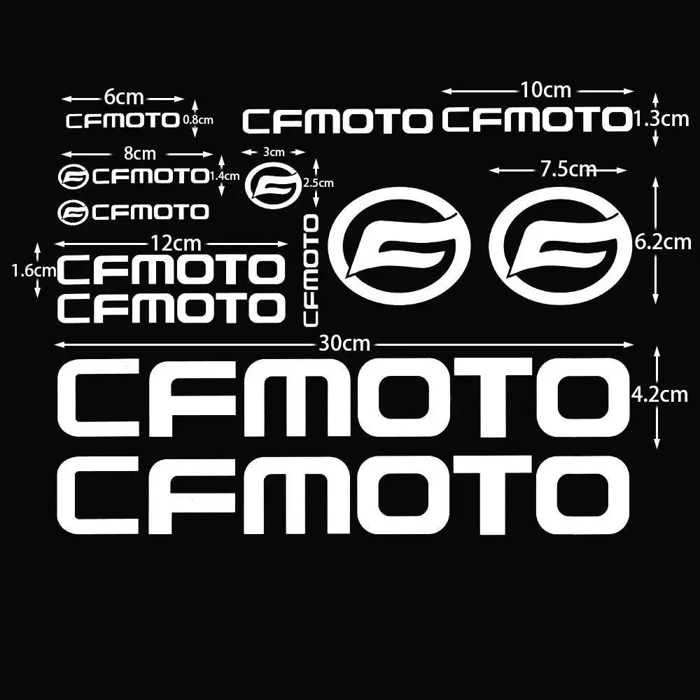 CFMoto Holografik Sticker | Yansıtıcılı Grenaj & Kask Seti | Sticker Master - Sticker Master