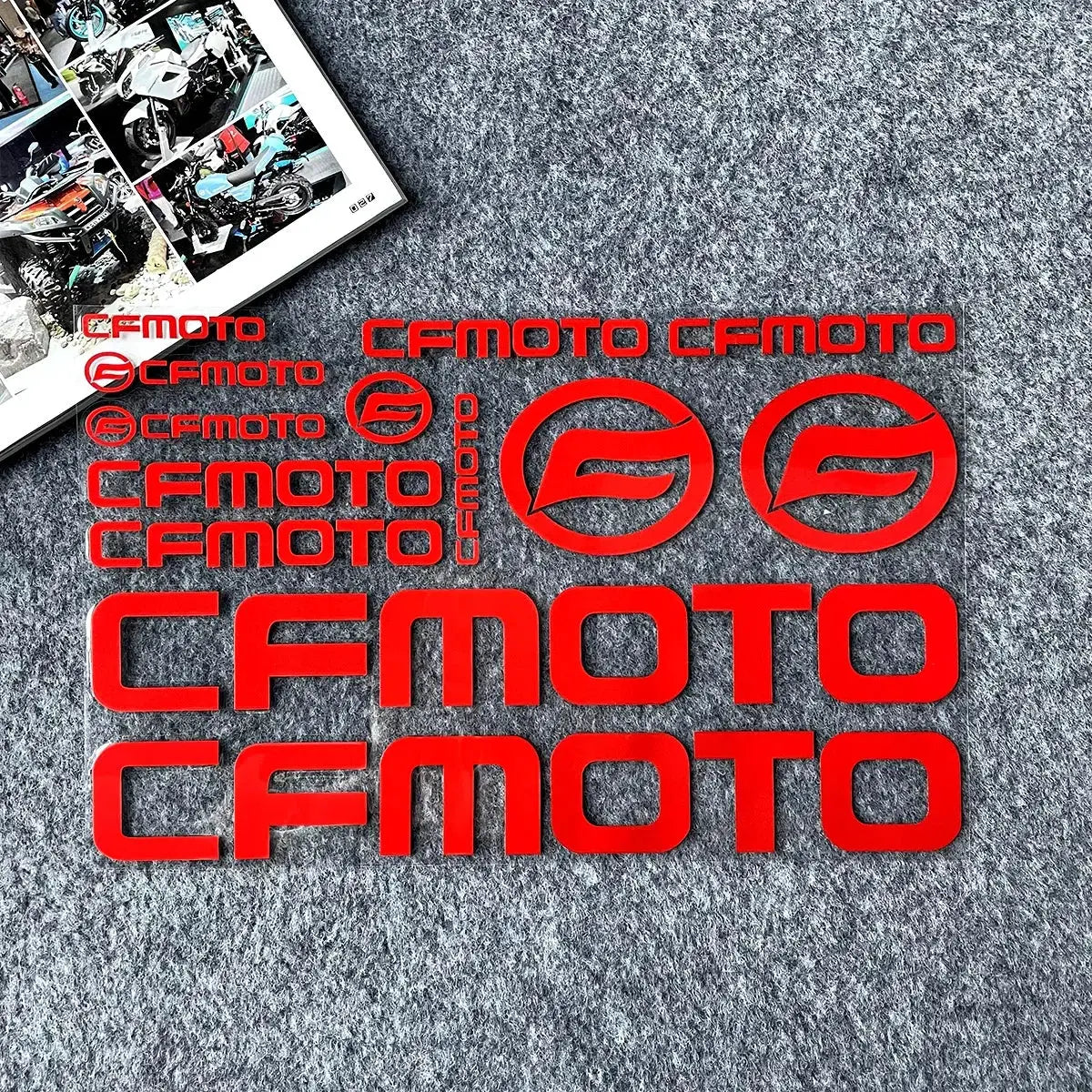 CFMoto Holografik Sticker | Yansıtıcılı Grenaj & Kask Seti | Sticker Master - Sticker Master
