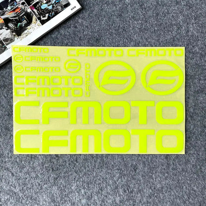 CFMoto Holografik Sticker | Yansıtıcılı Grenaj & Kask Seti | Sticker Master - Sticker Master