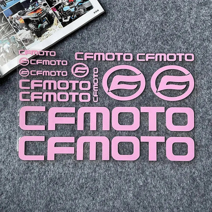 CFMoto Holografik Sticker | Yansıtıcılı Grenaj & Kask Seti | Sticker Master - Sticker Master