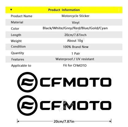 CFMoto Sticker | Orijinal Logo Çıkartması (2 Adet) | Sticker Master - Sticker Master