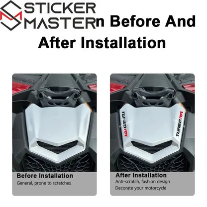 Can-Am Maverick X3 Turbo RR Sticker Seti | Yan Panel ve Kapı Logosu