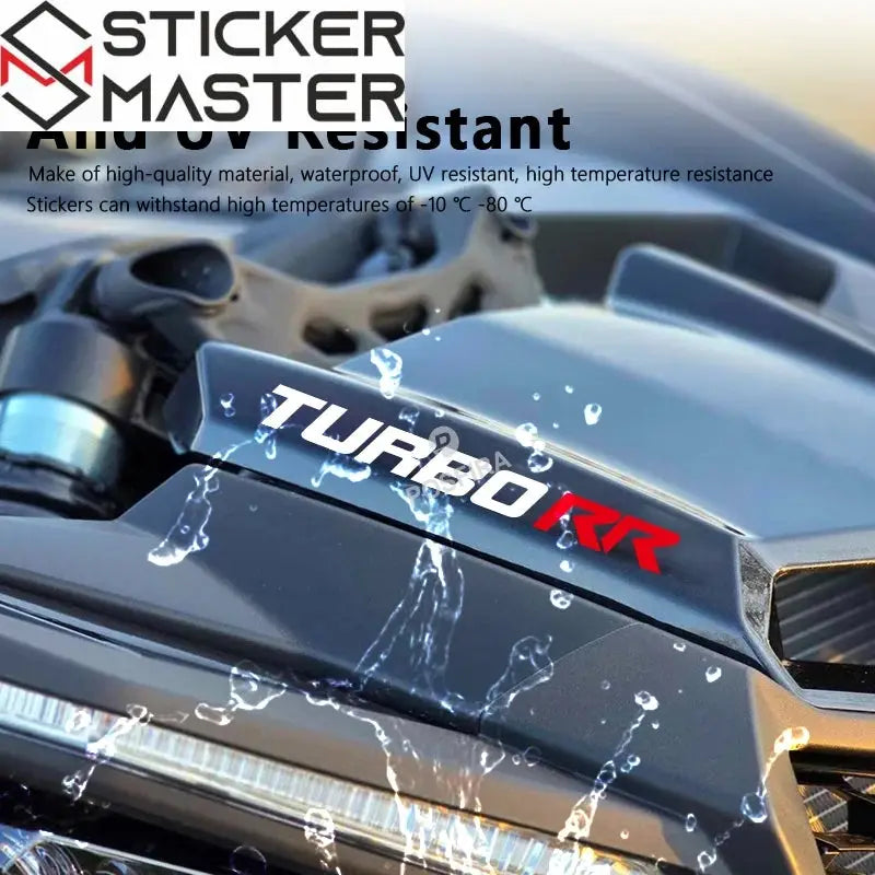 Can-Am Maverick X3 Turbo RR Sticker Seti | Yan Panel ve Kapı Logosu