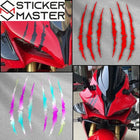 Canavar Pençesi Sticker | Büyük Boy Yırtık Efektli Moto ve Kask Decal (25-42 cm)