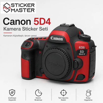 Canon 5D4 Uyumlu Kamera Sticker Seti