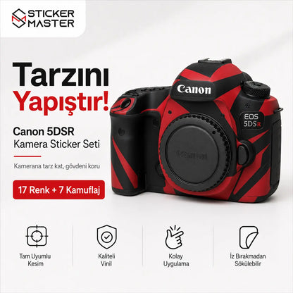 Canon 5DSR Uyumlu Kamera Sticker Seti ana