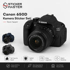 Canon 650D Uyumlu Kamera Sticker Seti