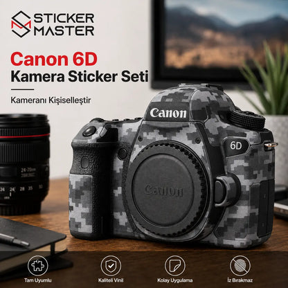 Canon 6D Uyumlu Kamera Sticker Seti ads