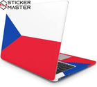 Çek Cumhuriyeti Bayrağı Laptop Sticker Ulusal Vinil Kaplama | Sticker Master