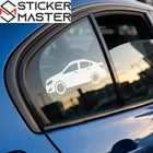 Chevrolet Aveo Sticker Kelebek Cam ve Kaporta Silüeti | Sticker Master