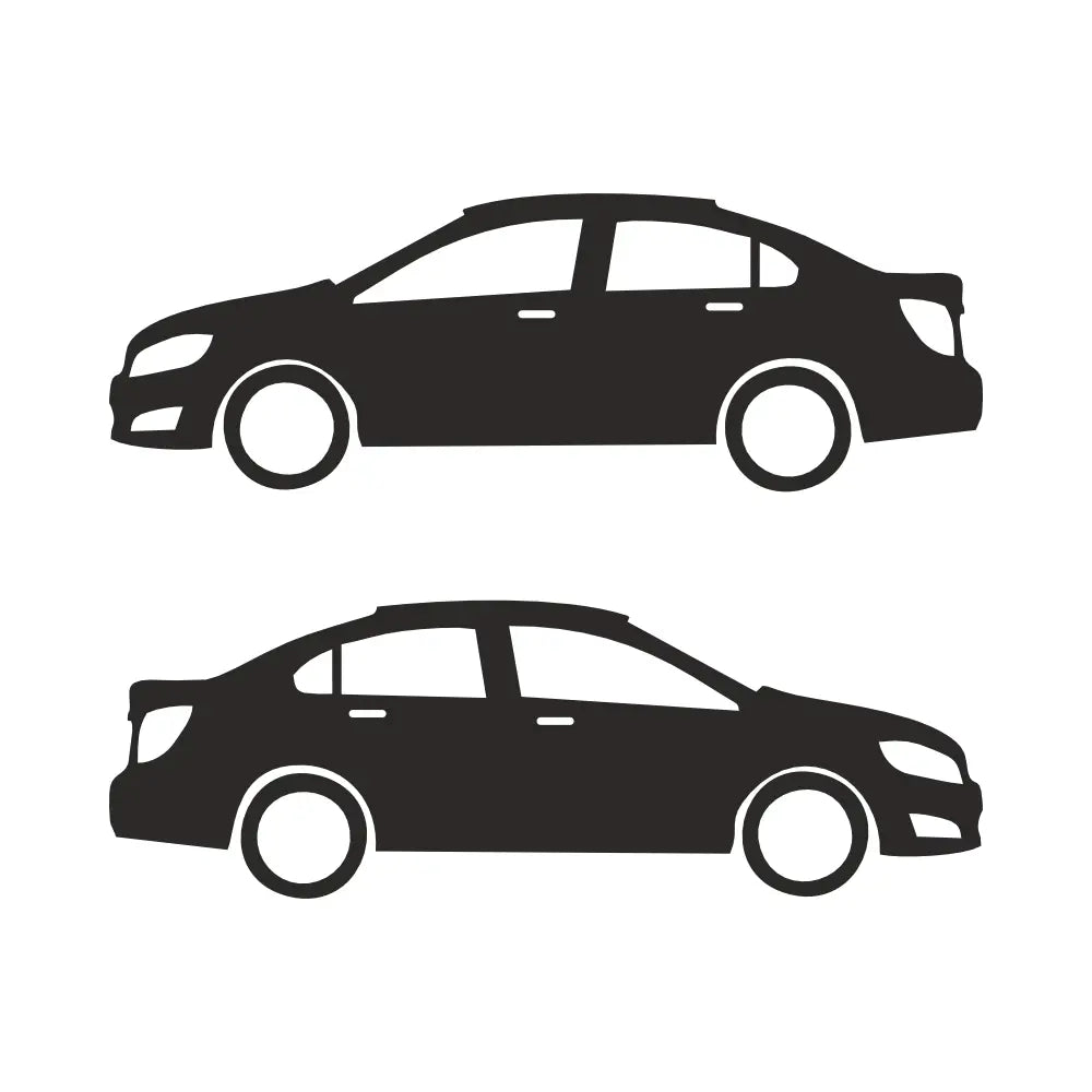 Chevrolet Aveo Sticker Kelebek Cam ve Kaporta Silüeti | Sticker Master - Sticker Master