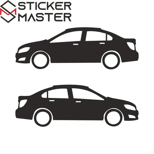 Chevrolet Aveo Sticker Kelebek Cam ve Kaporta Silüeti | Sticker Master - Sticker Master