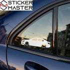 Chevrolet Cruze Sticker Basık Araç Silüeti Oto Cam | Sticker Master