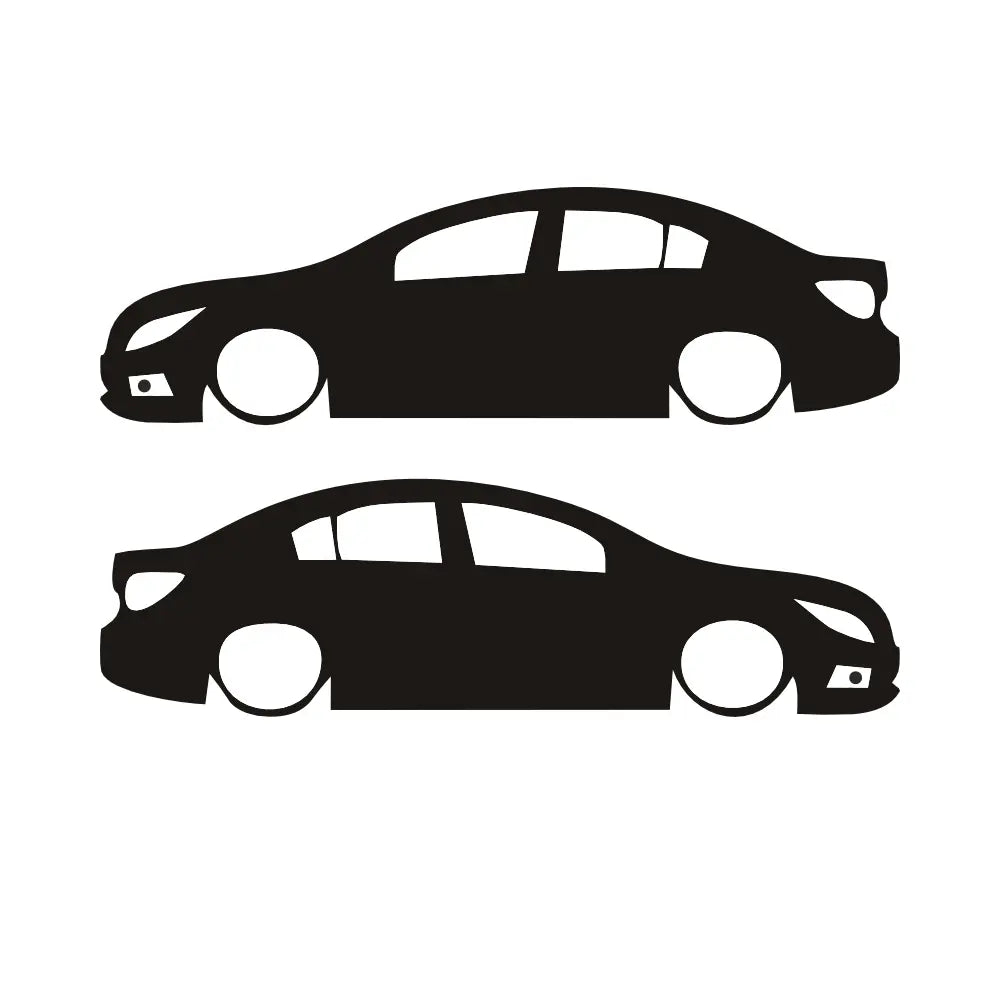 Chevrolet Cruze Sticker Basık Araç Silüeti Oto Cam | Sticker Master - Sticker Master