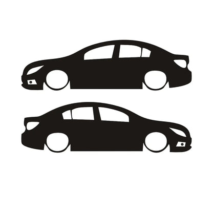 Chevrolet Cruze Sticker Basık Araç Silüeti Oto Cam | Sticker Master - Sticker Master