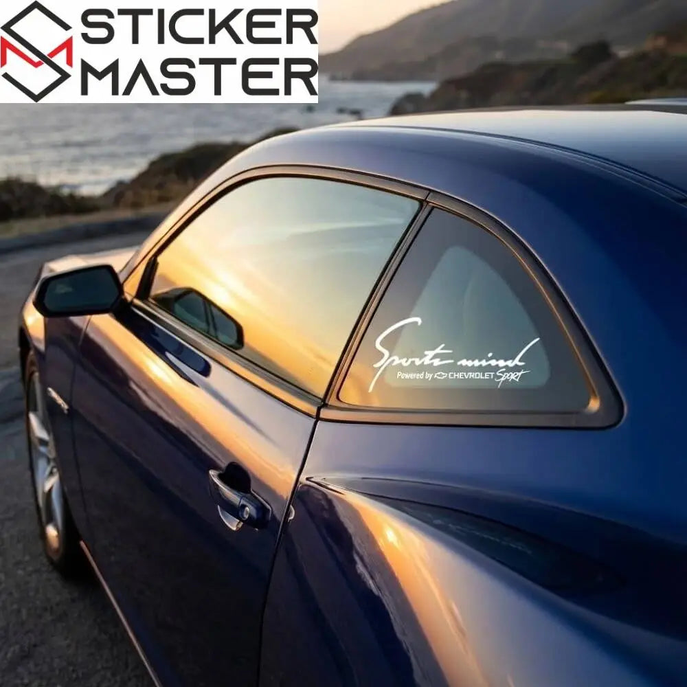 Chevrolet Sports Mind Sticker Powered by Far Üstü 30cm-Sticker Master
