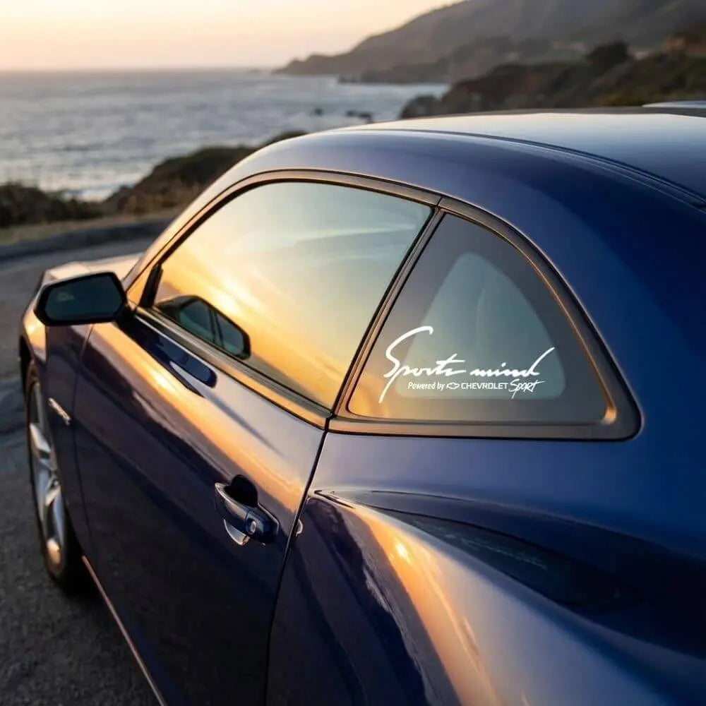 Chevrolet Sports Mind Sticker Powered by Far Üstü 30cm|Sticker Master - Sticker Master