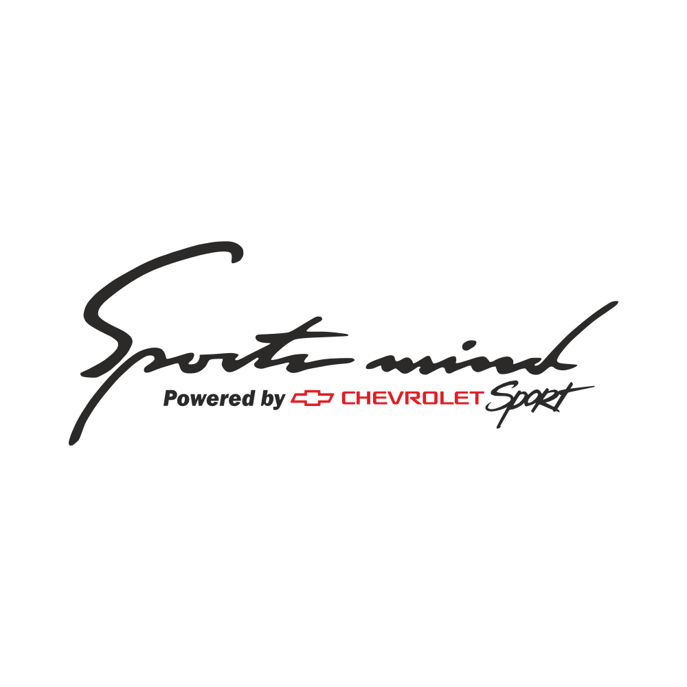 Chevrolet Sports Mind Sticker Powered by Far Üstü 30cm|Sticker Master - Sticker Master