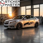 Chevrolet Sticker Set Yan Kapı Yarış Şeridi | Sticker Master