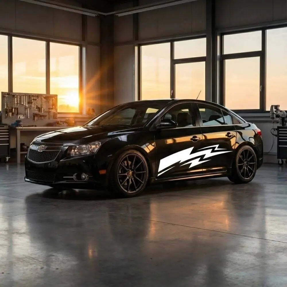 Chevrolet Sticker Set Yan Kapı Yarış Şeridi | Sticker Master - Sticker Master