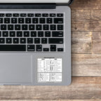 Sticker Master Chrome OS Referans Klavye Kısayol Etiketi - Siyah Vinil - Boyut 3.25 'X 3.25' Herhangi bir Chromebook Dizüstü Bilgisayar Uyumlu Markalar Google Pixelbook HP Asus Acer Lenovo Samsung Dell ve daha fazlası