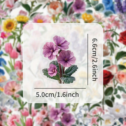 Çiçek Vinil Sticker Seti 50’li | Sticker Master - Sticker Master