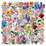 Çiçek Vinil Sticker Seti 50’li | Sticker Master - Sticker Master