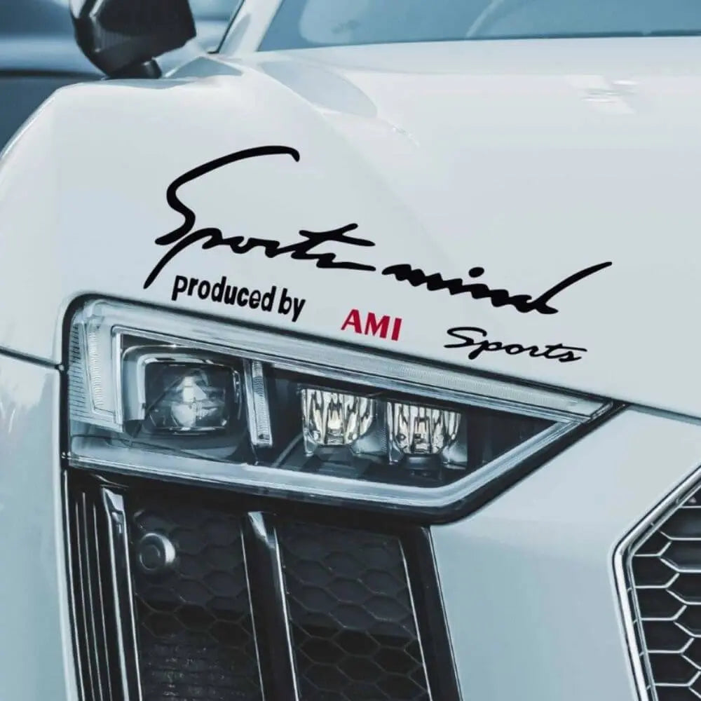 Citroen Ami Far Üstü Sticker | Sport Mind AMI Sports Özel Tasarım (30cm) Sticker Master