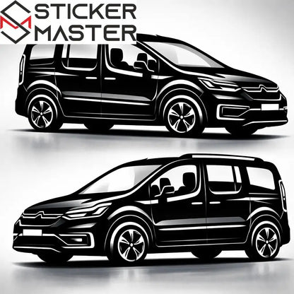 Citroen Berlingo Kelebek Camı Sticker - Sticker Master araç sticker ürün görseli