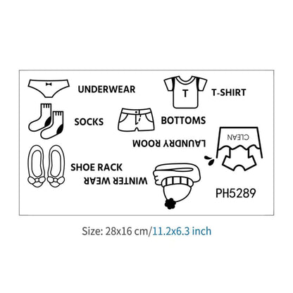 Çocuk Odası Dolap Düzenleyici Sticker Seti (7 Parça) - Sticker Master