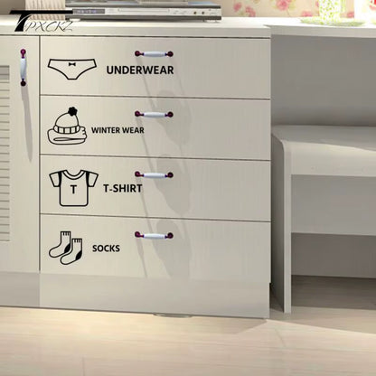 Çocuk Odası Dolap Düzenleyici Sticker Seti (7 Parça) - Sticker Master