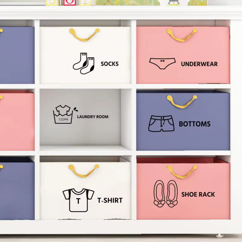 Çocuk Odası Dolap Düzenleyici Sticker Seti (7 Parça) - Sticker Master