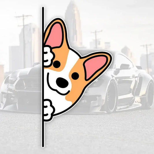 Corgi Sticker Cee Yapan Köpek Araba Süsü | Sticker Master - Sticker Master