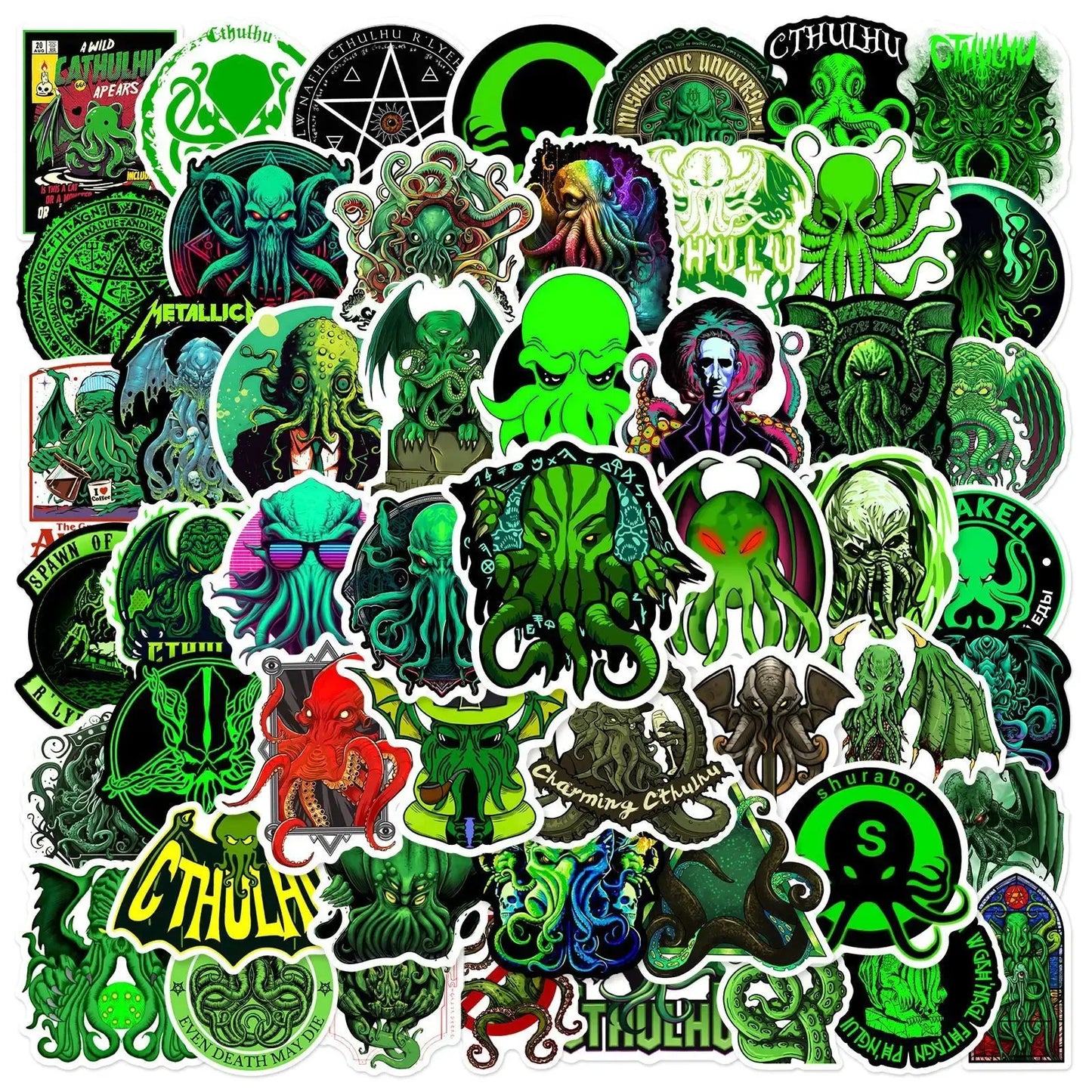 50’li Cthulhu Sticker Seti | Sticker Master - Sticker Master