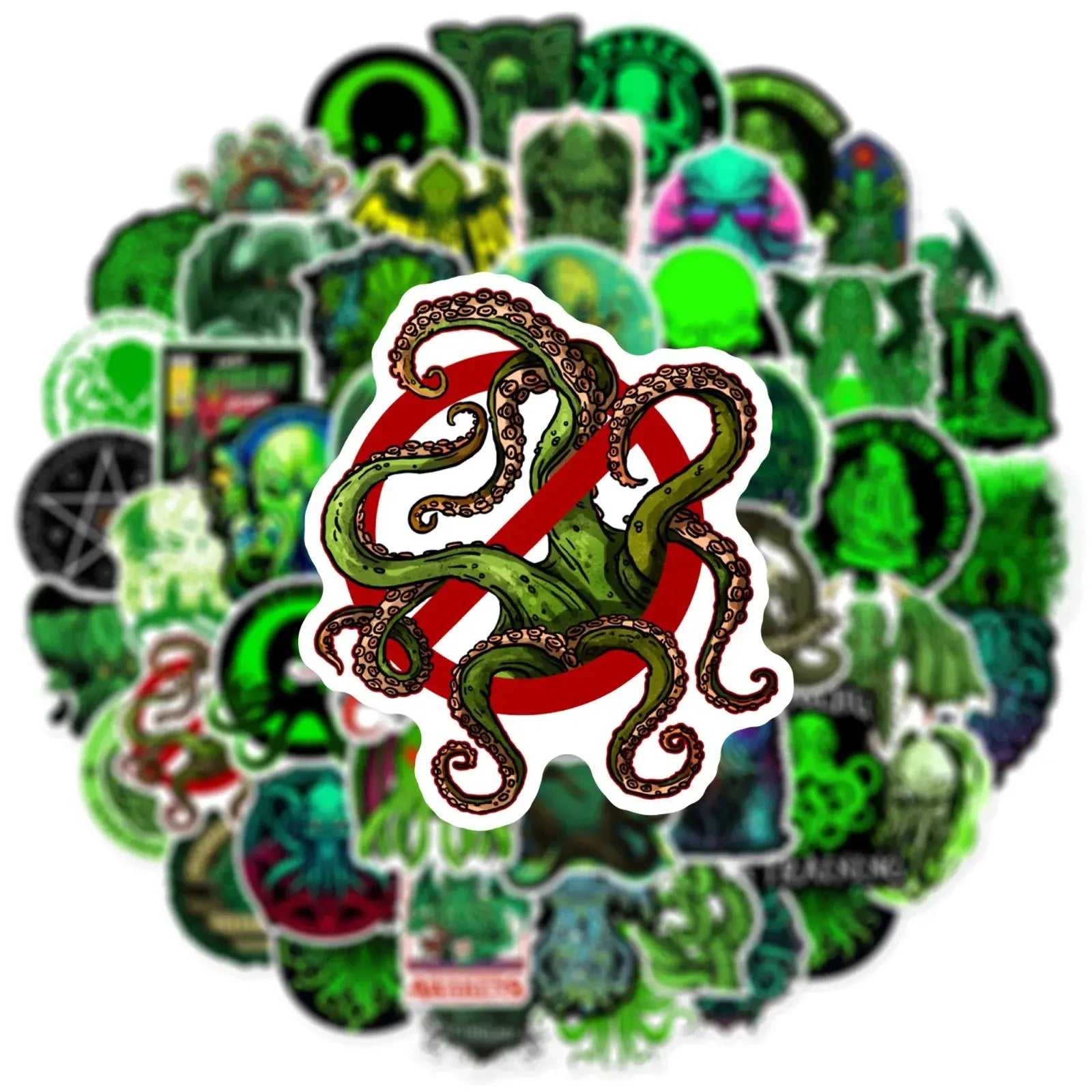 50’li Cthulhu Sticker Seti | Sticker Master - Sticker Master