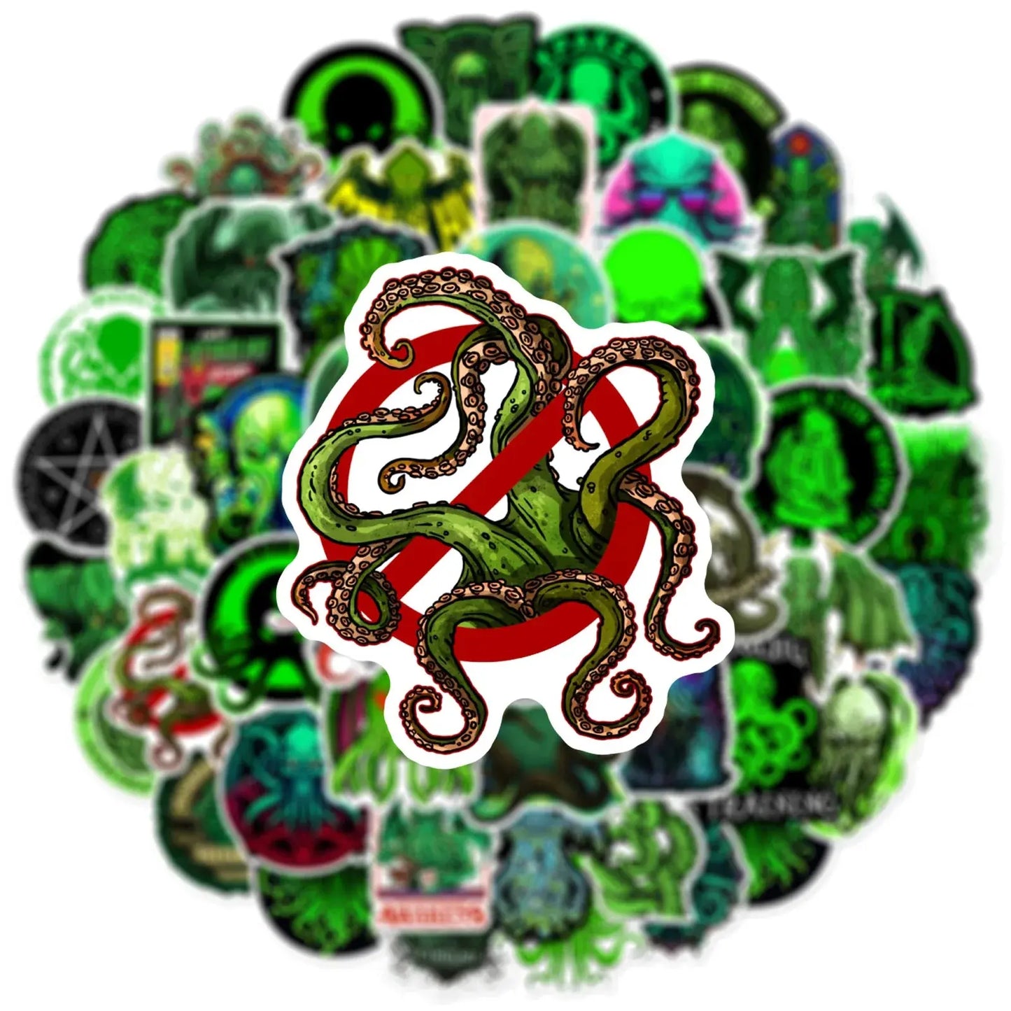 50’li Cthulhu Sticker Seti | Sticker Master - Sticker Master