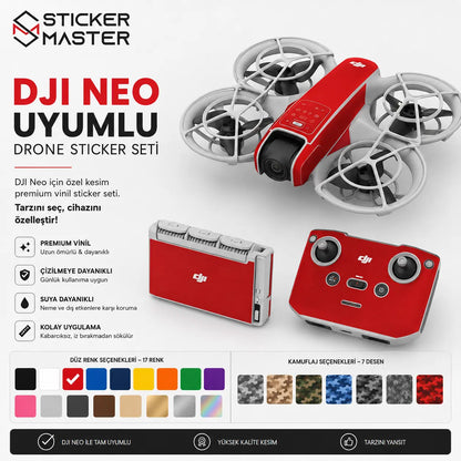DJI Neo Uyumlu Drone Sticker Seti